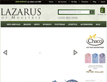 Tablet Screenshot of lazarusofmoultrie.com